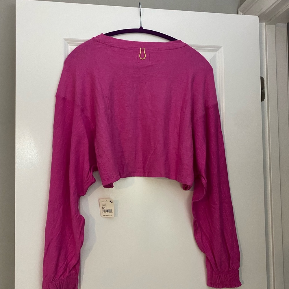 NWT Free People Movement Cropped Surfside Sweatshirtπ - Picture 7 of 8